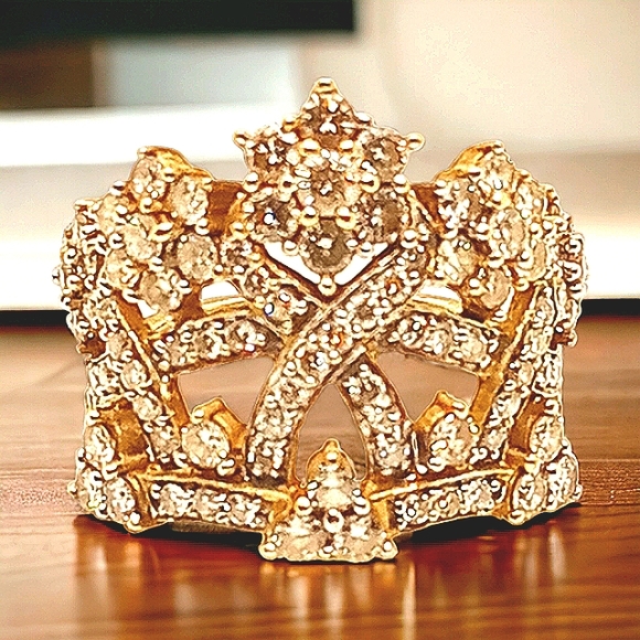 Unbranded Jewelry - 14K Yellow Gold & Diamond Tiara Ring 2.0 ctw*